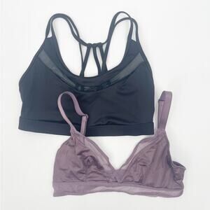 VICTORIA’S SECRET Bra Bundle Set of 2 Bralette & Sports Bra Size Extra Small